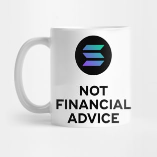 Solana. Not financial Advice. White Edition. Mug